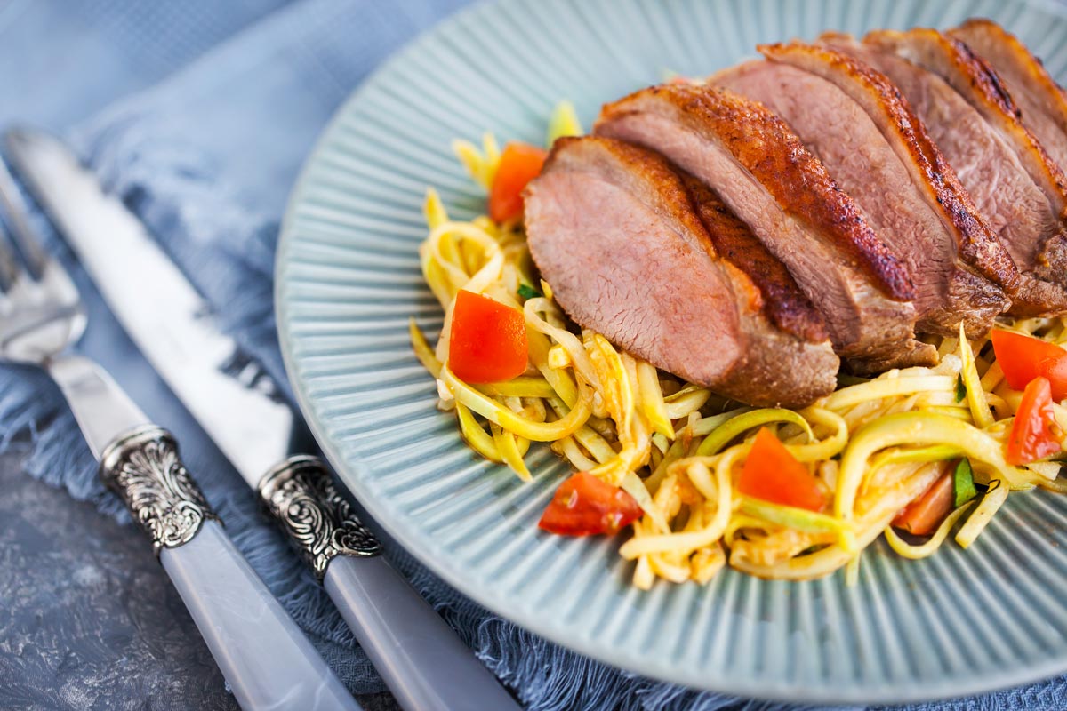roasted-duck-breast-and-zucchini-noodles-with-PT2BF6V